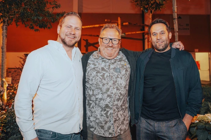 Michael Fürst und Markus Ehrnleitner von FÜRSTlich Bauen mit Blumen Lehner auf der Gartenmesse Blühendes Österreich in Wels